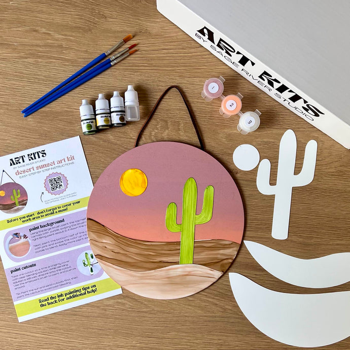 Cactus Sunset DIY Art Kit